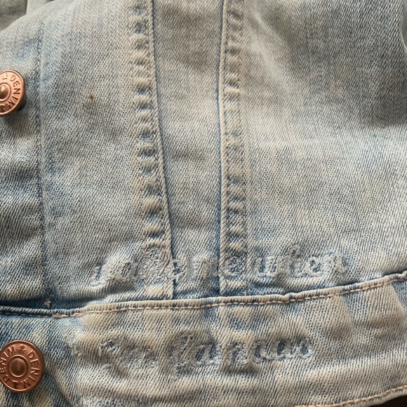 Pretty jean jacket with flowers - Picture 3 of 3